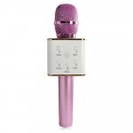 Wholesale Karaoke Microphone Portable Handheld Bluetooth Speaker KTV (Hot Pink)